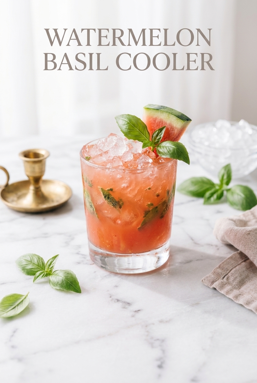 Pastel pin for Watermelon Basil Cooler