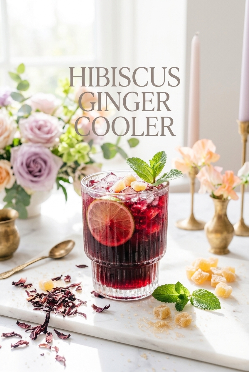 Pastel pin for Hibiscus Ginger Cooler