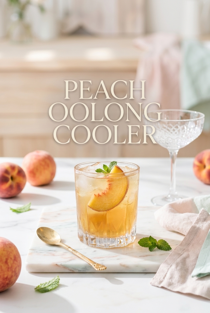 Pastel pin for Peach Oolong Cooler