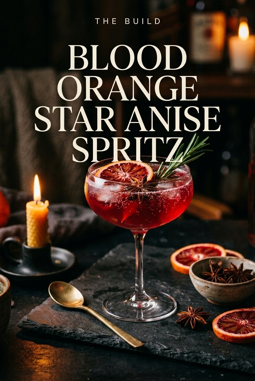 Blood Orange & Star Anise Spritz