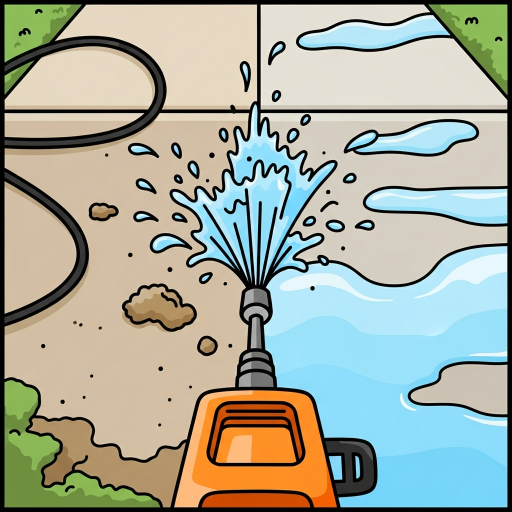 Driveway Cleaning illustration