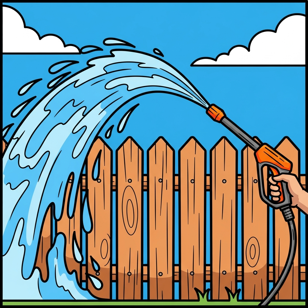 Fence Cleaning illustration