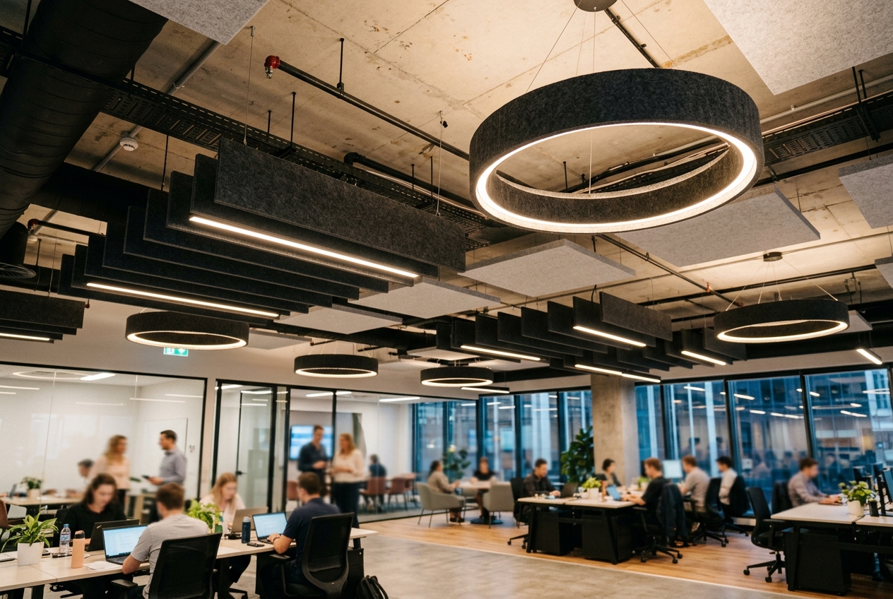 LUMI ACOUSTIC LED lighting collection - Professional architectural and commercial solutions