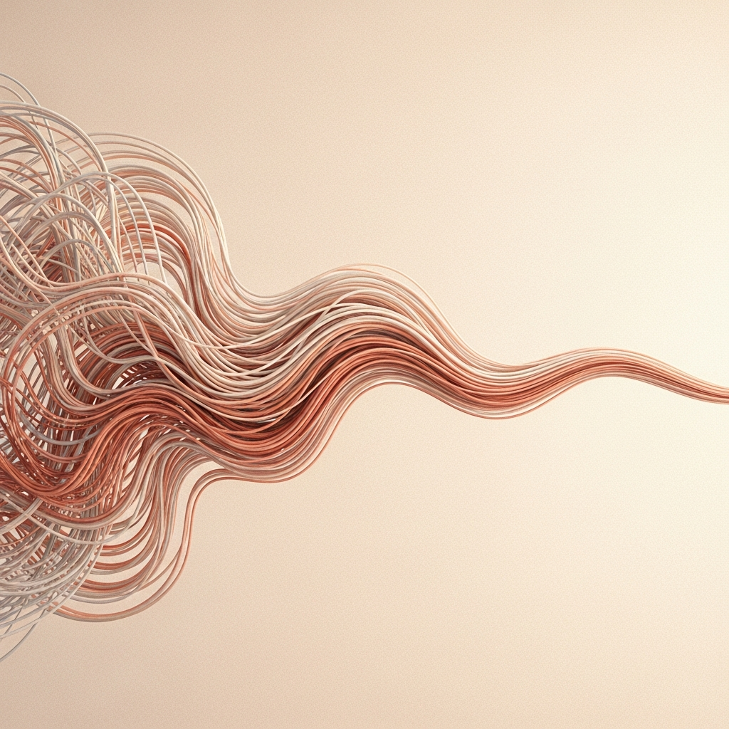 Flowing lines representing clarity