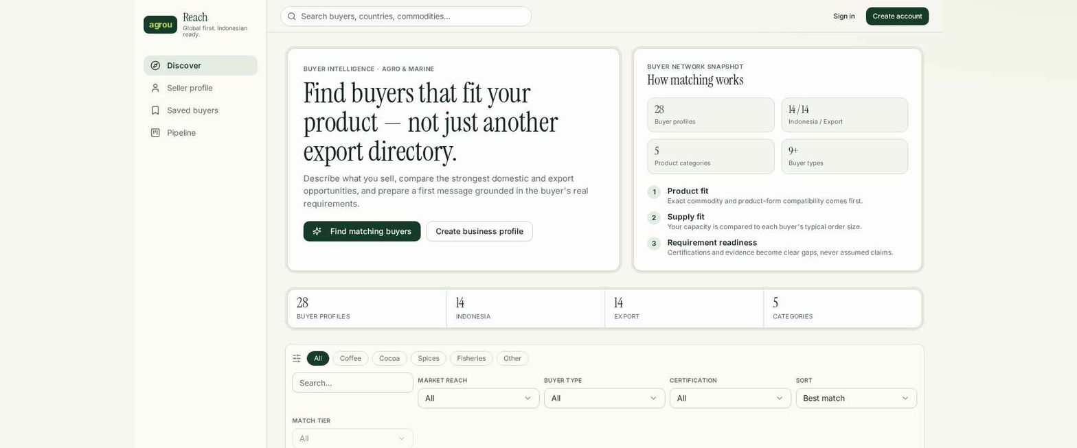 Agrou AI Export Growth Engine preview