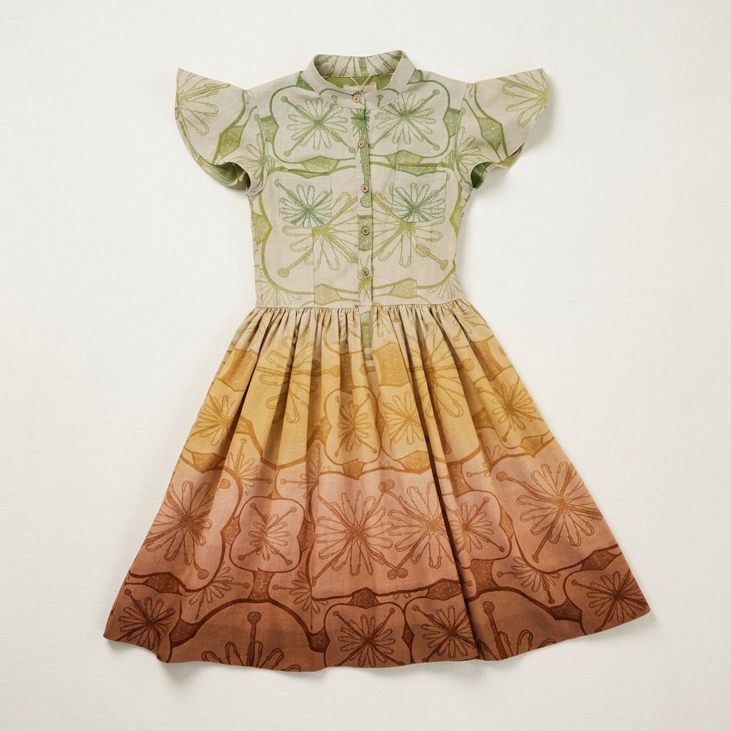 Thabo Makhetha Dikeledi Green & Ombre Dress