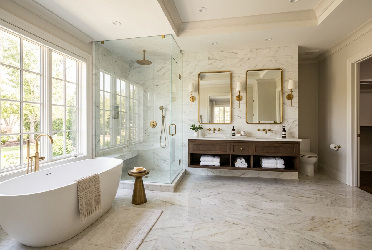 Master Bathroom Renovation after