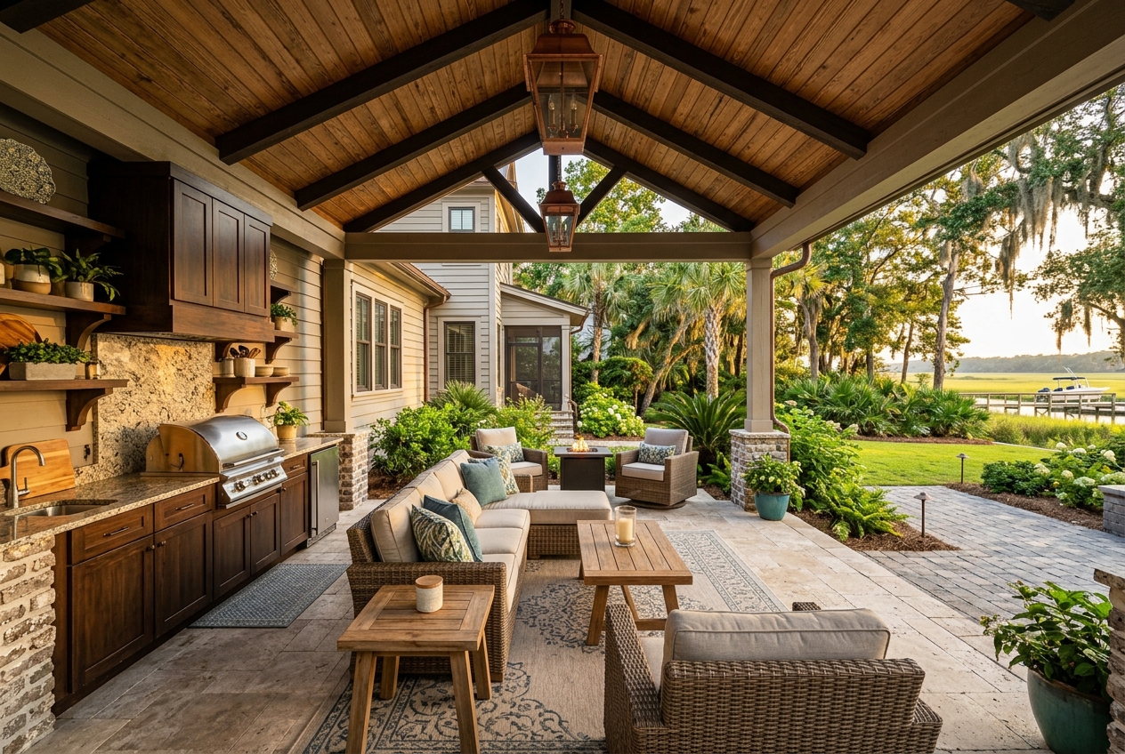 Backyard Outdoor Living after