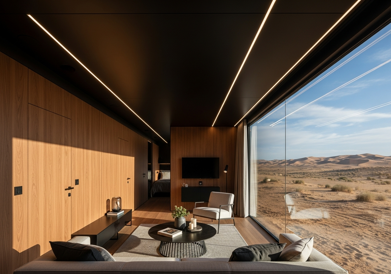 Luxury modular cabin interior