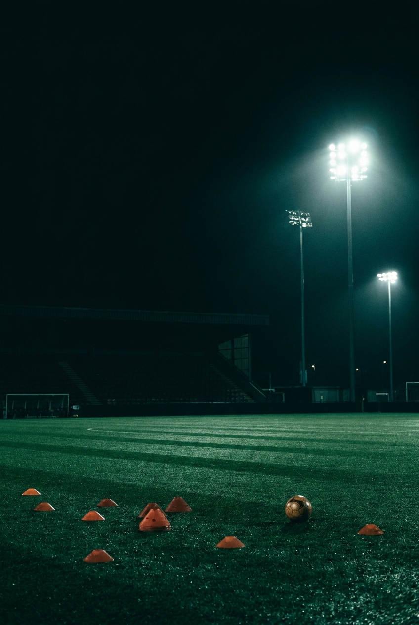 Training pitch at night