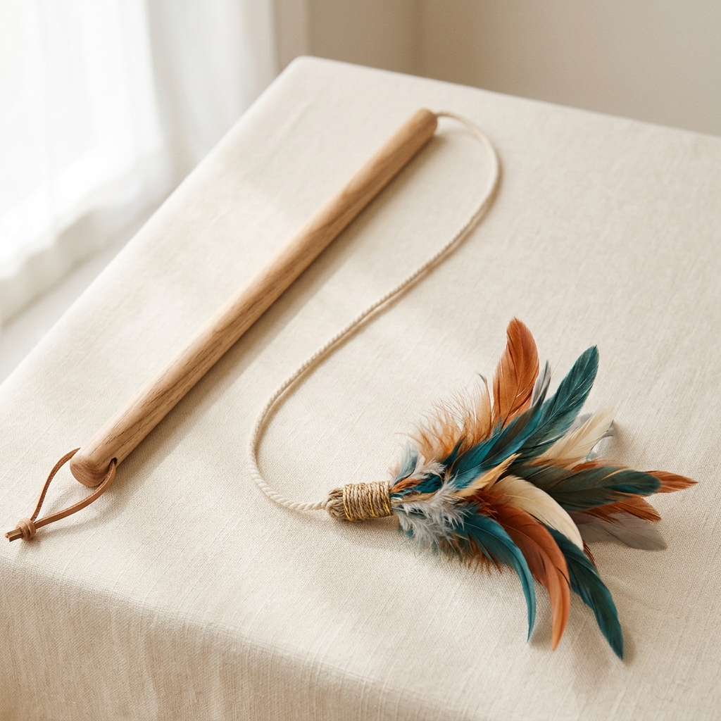 Feather Cat Wand Toy