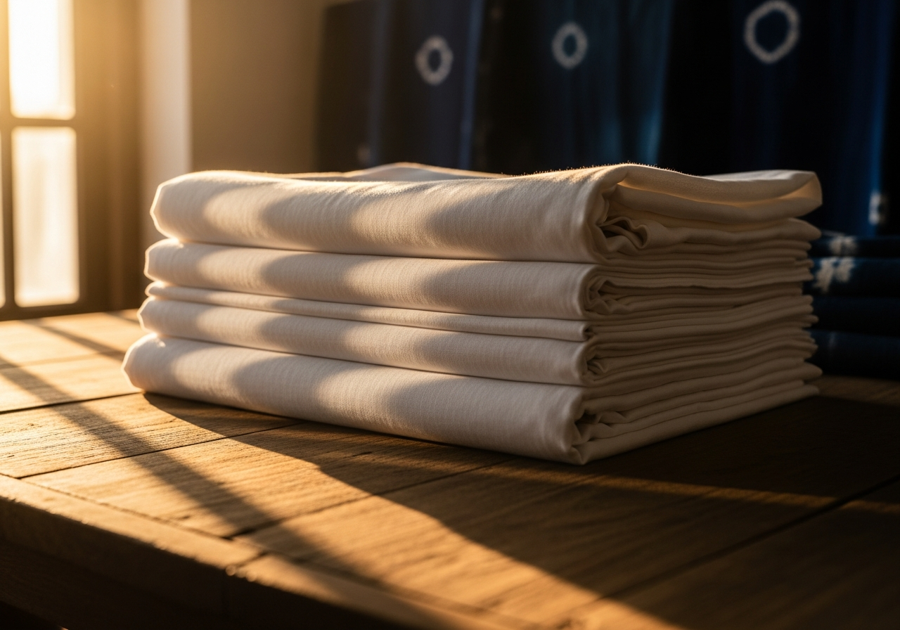 Crisp folded laundry
