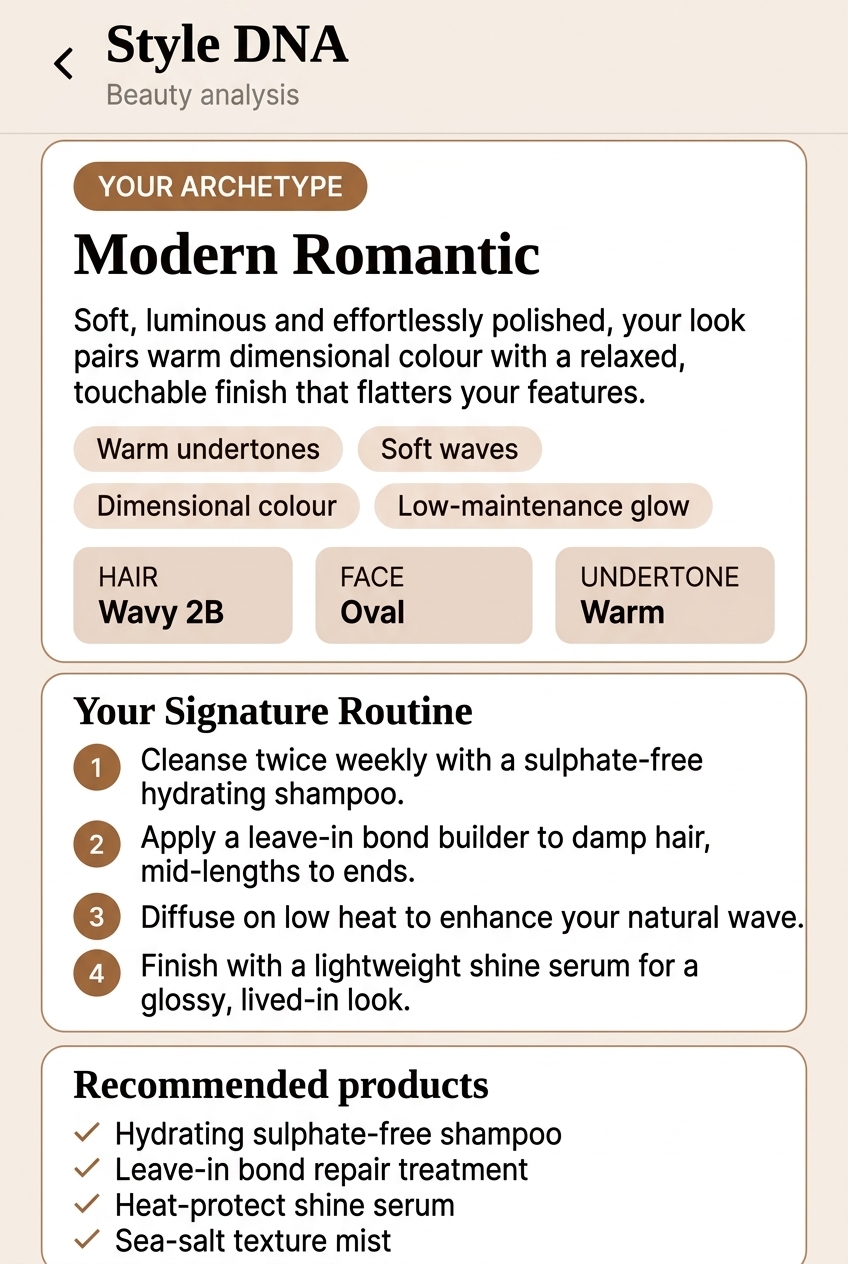 Complete your Style DNA screen in the Senior Stylist app