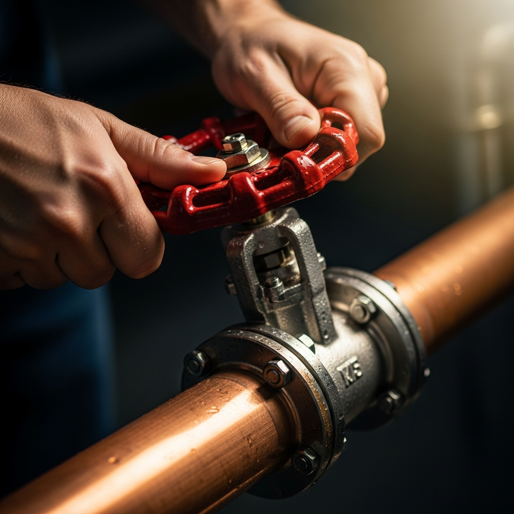 Main shutoff valve repair — Playa Vista