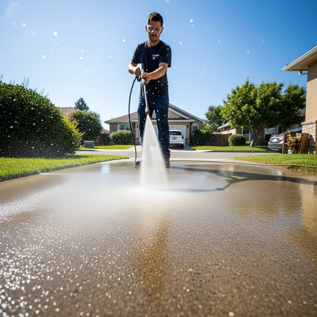 Pressure washing service