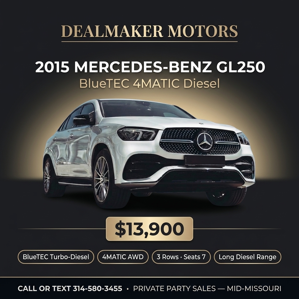 2015 Mercedes-Benz GL250 BlueTEC 4MATIC Diesel