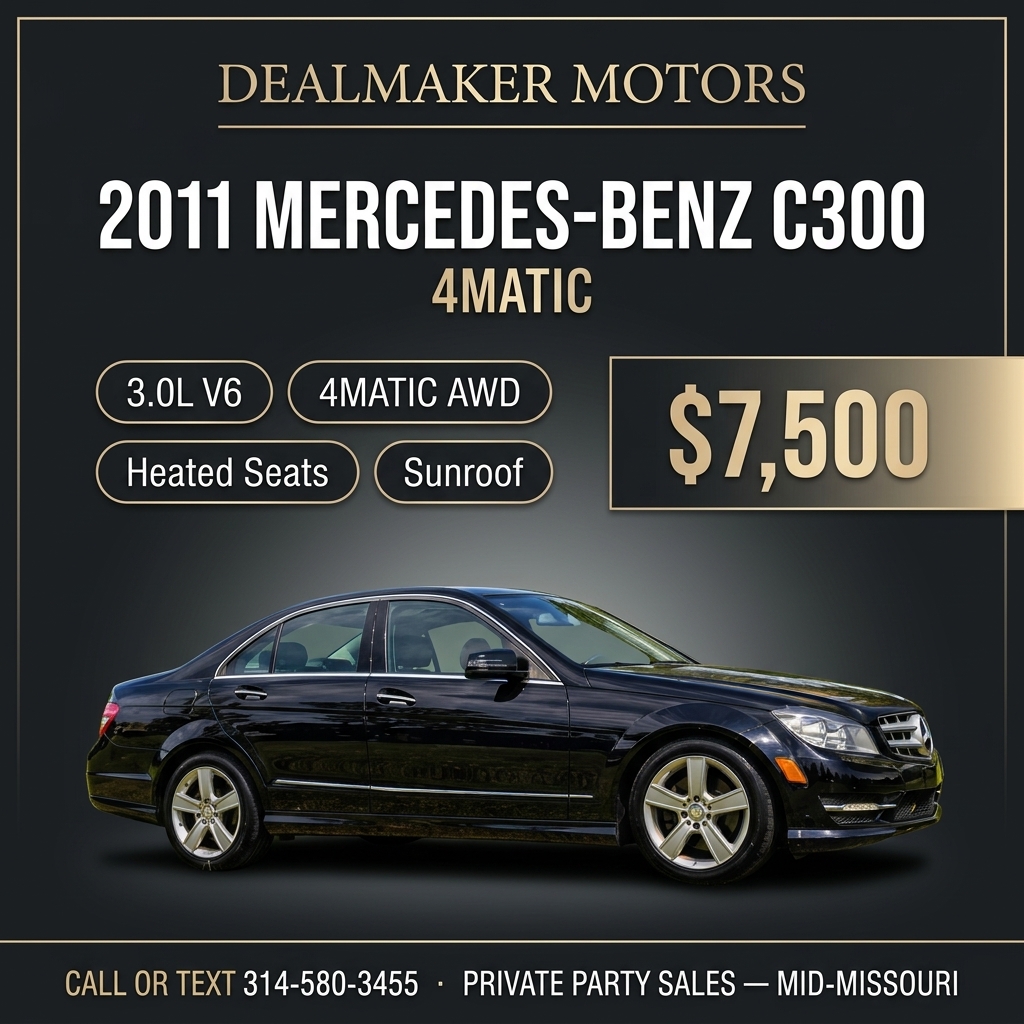 2011 Mercedes-Benz C300 4MATIC