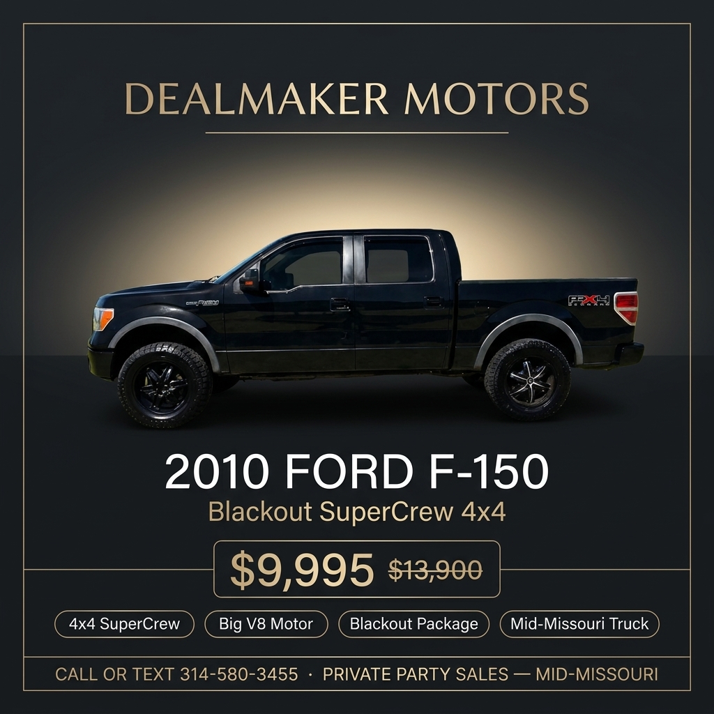 2010 Ford F-150 Blackout SuperCrew 4x4