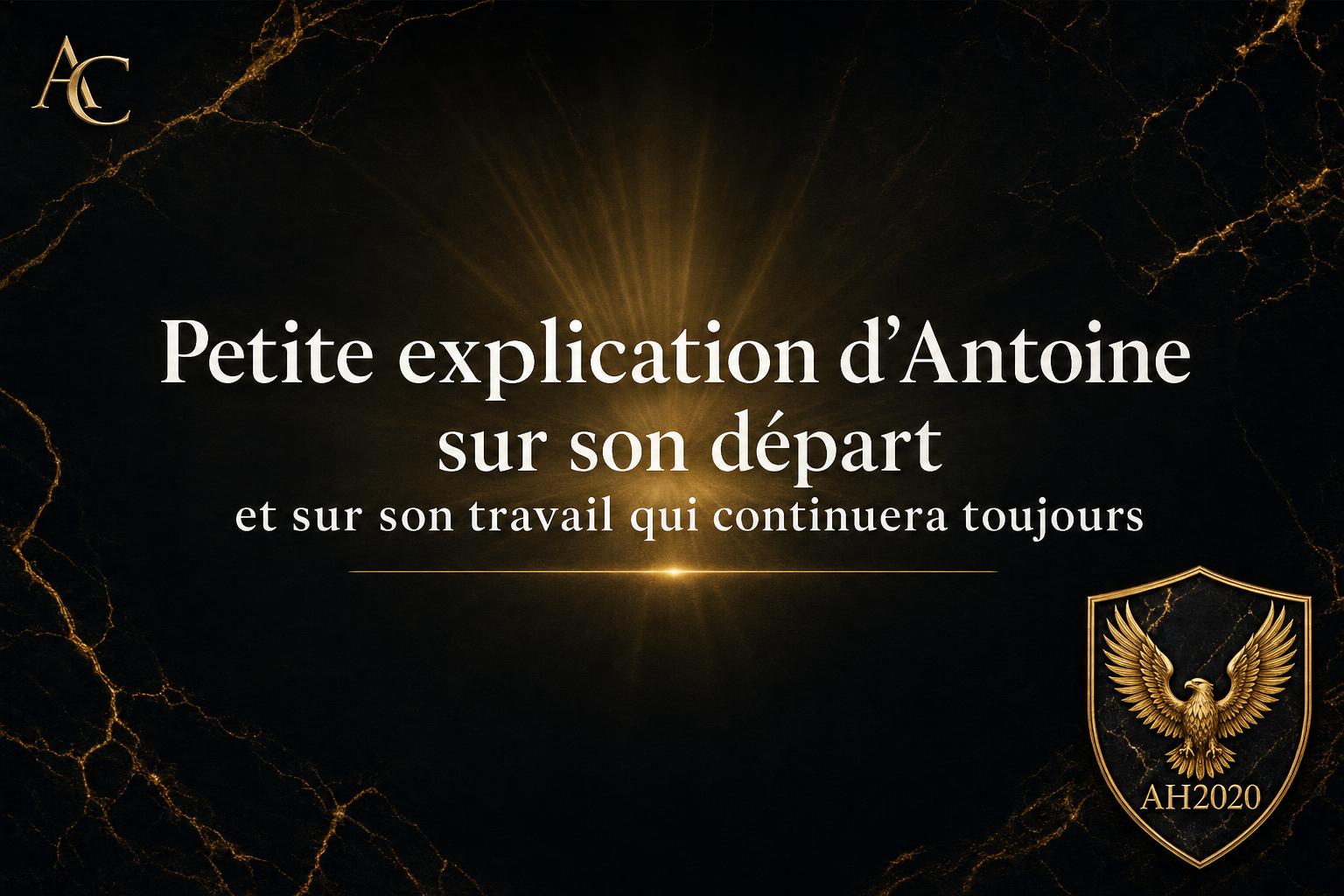 EXPLICATION DE MON DÉPART ET LA SUITE DES LIVES