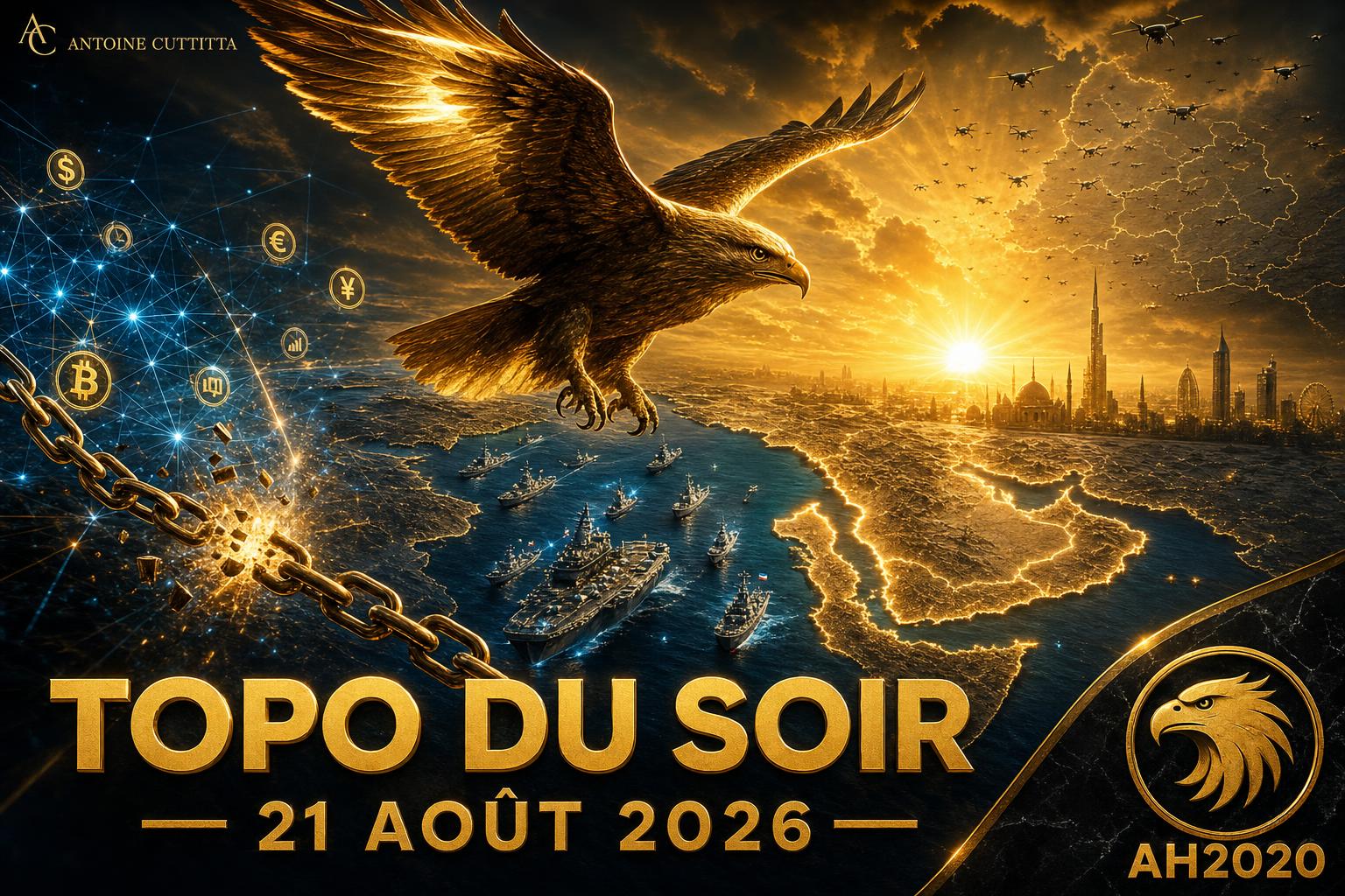 Topo du Soir — 21 Août 2026 : Cinq Fronts, Un Seul Mouvement