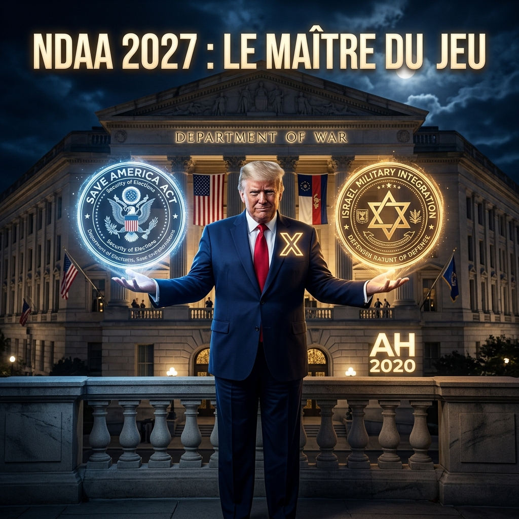 NDAA 2027 : LE MAÎTRE DU JEU — COMMENT TRUMP UTILISE ISRAËL POUR SÉCURISER L'AMÉRIQUE