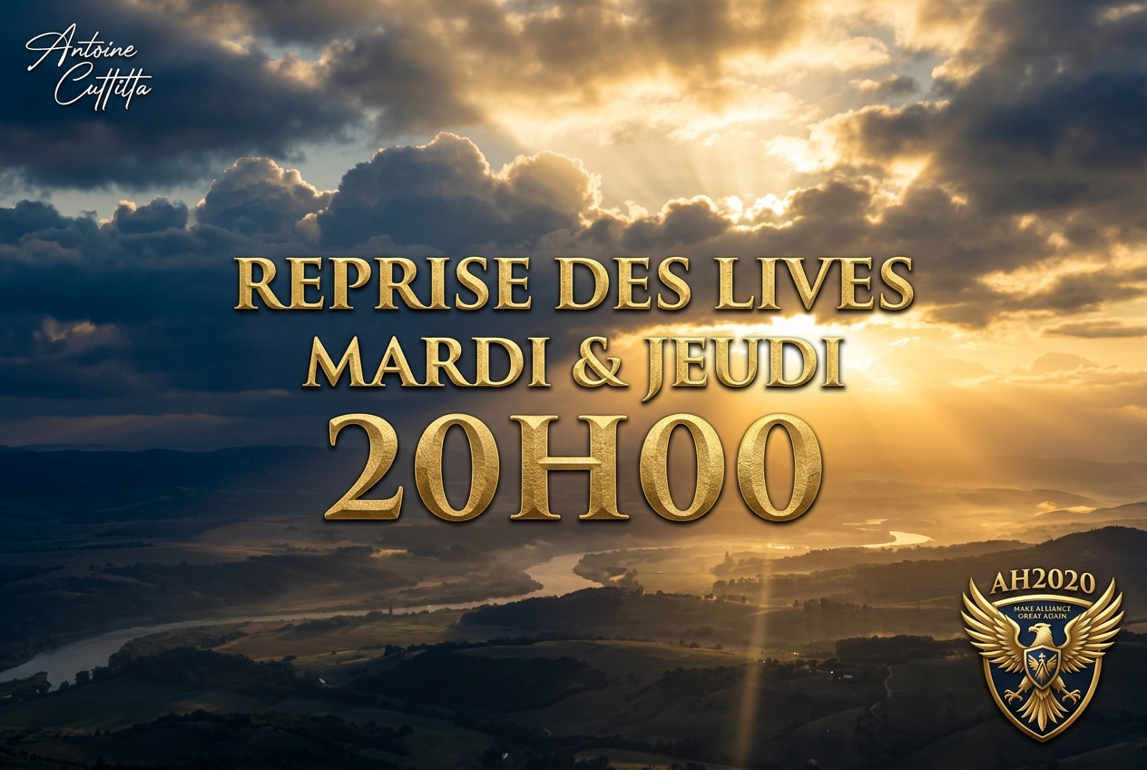 REPRISE DES LIVES — MARDI & JEUDI A 20H00