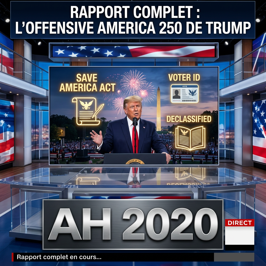 RAPPORT COMPLET : L'OFFENSIVE "AMERICA 250" DE TRUMP
