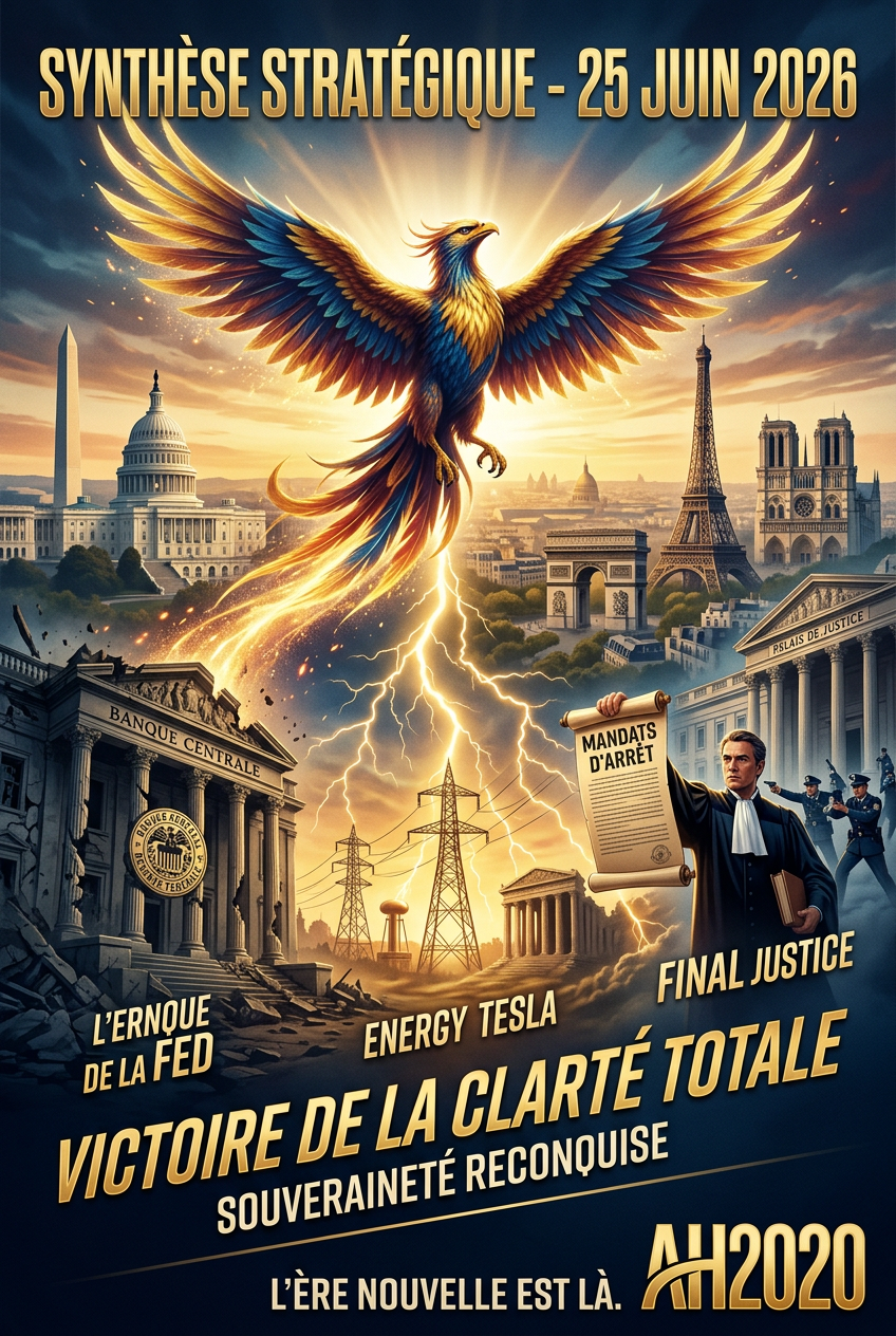 SYNTHÈSE STRATÉGIQUE DU 25 JUIN 2026 : LA VICTOIRE DE LA CLARTÉ TOTALE
