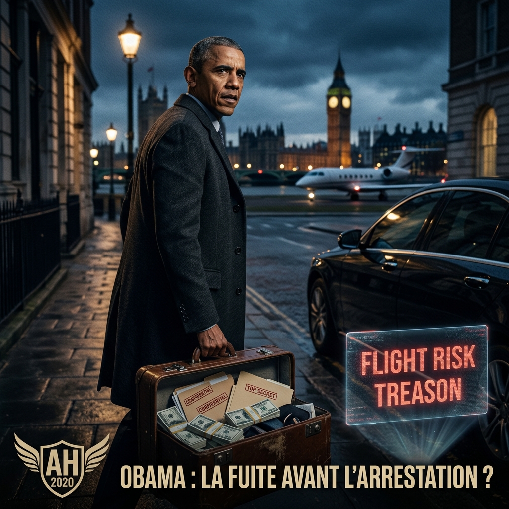 OBAMA : LA FUITE AVANT L'ARRESTATION ? LE 'PIÈGE DE LONDRES' SE REFERME
