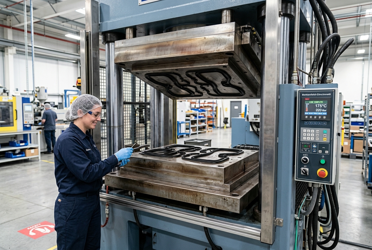 Hydraulic Press Vulcanization