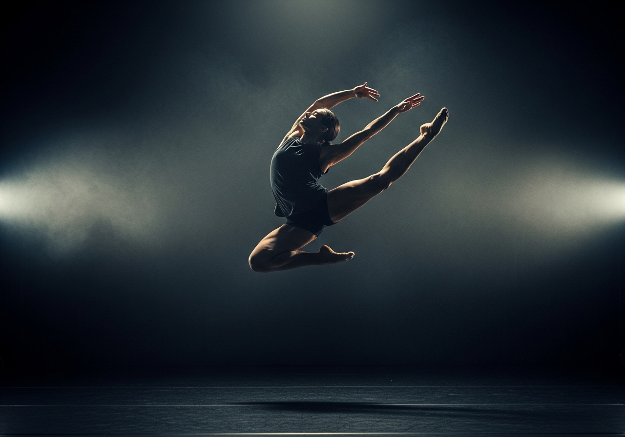 Kairos Vega — dancer mid-air