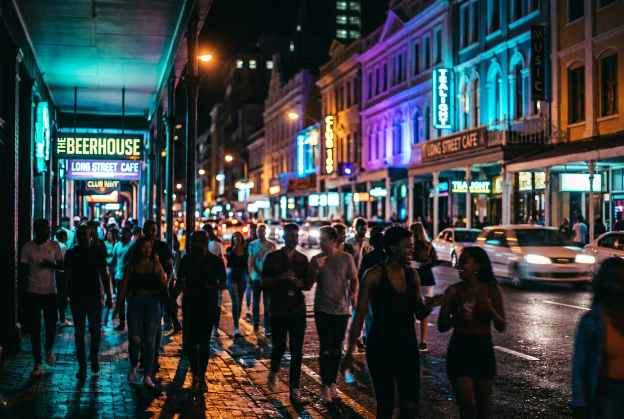 Cape Town Long Street Night