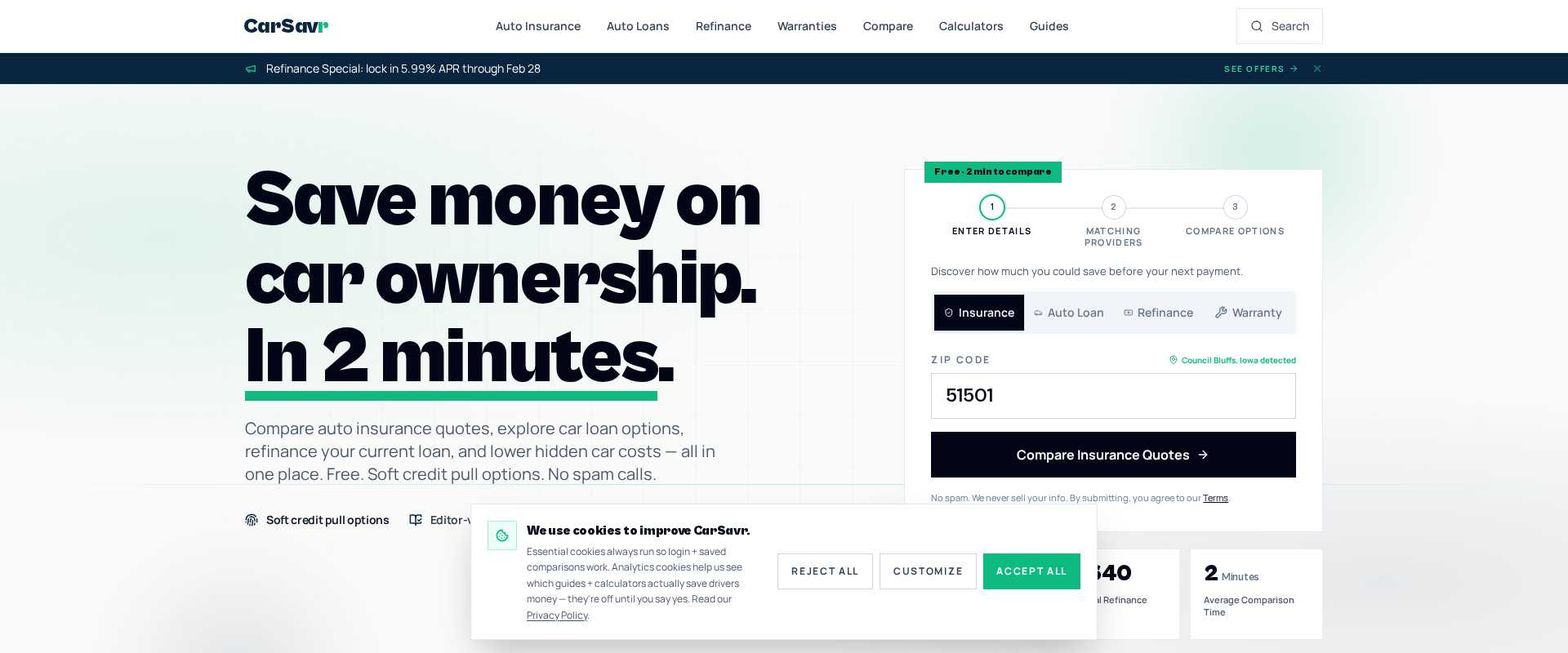 CarSavr.com preview