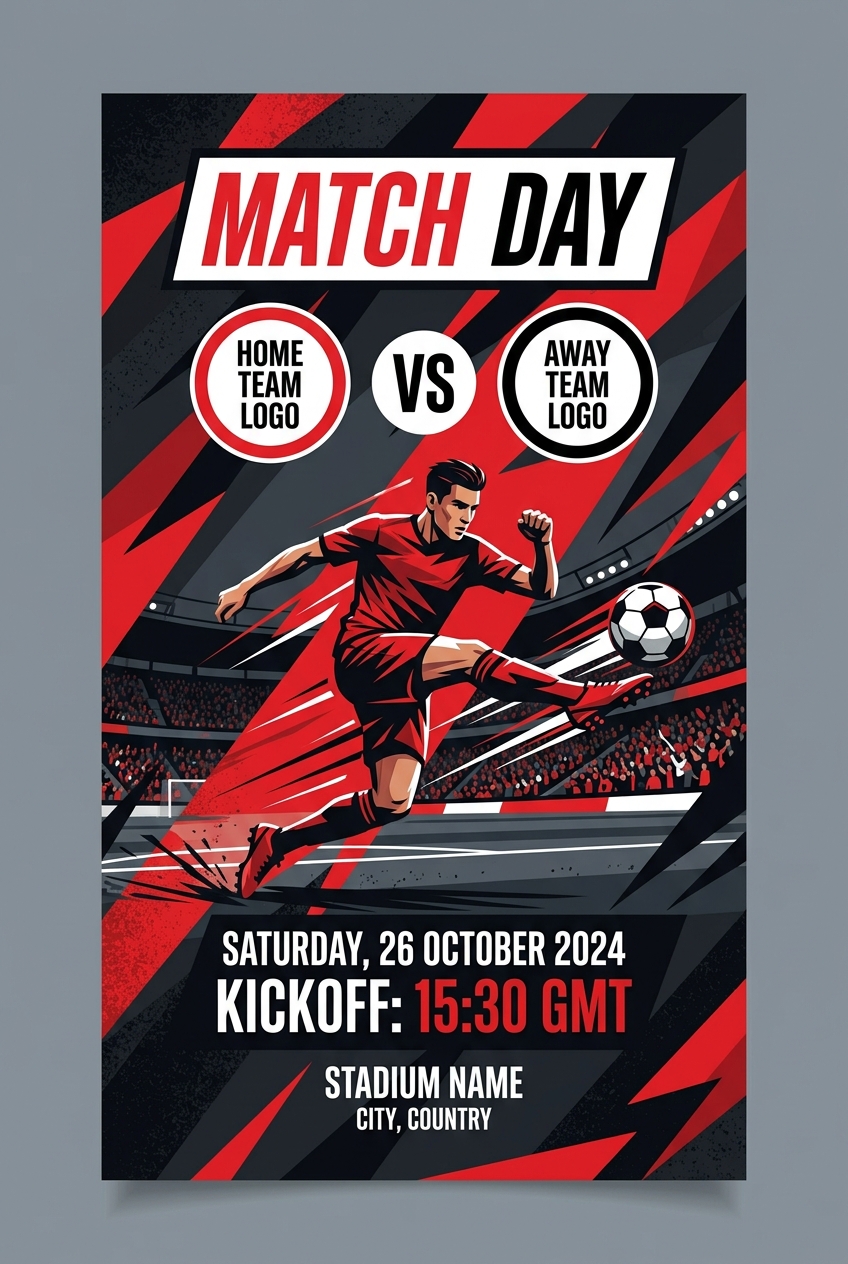 Match Day Football Poster