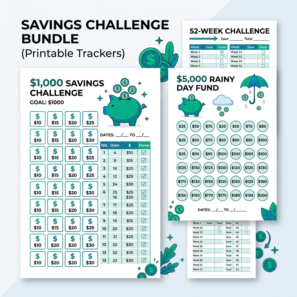 Savings Challenge Bundle