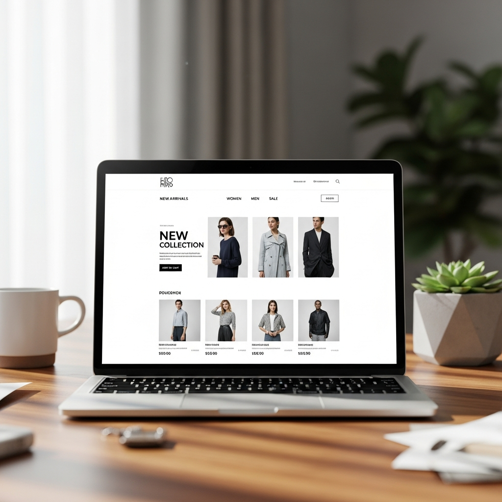 E-commerce store design concept