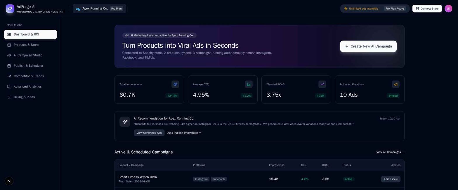 AdForge AI preview