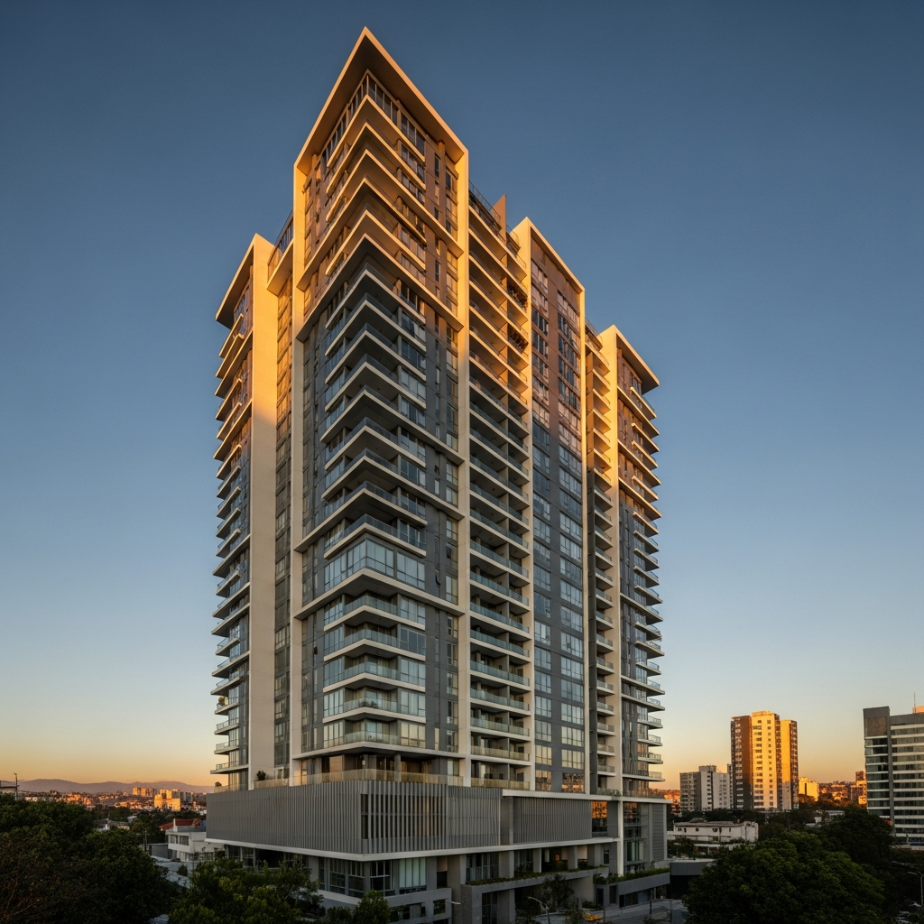 Modern residential building in Ecuador