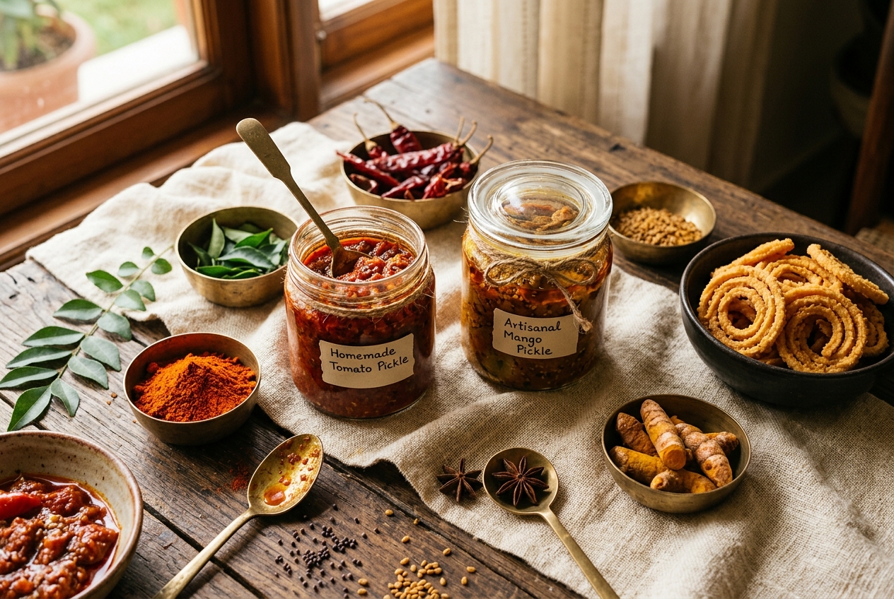 Sri Foods homemade pickles, podis and snacks