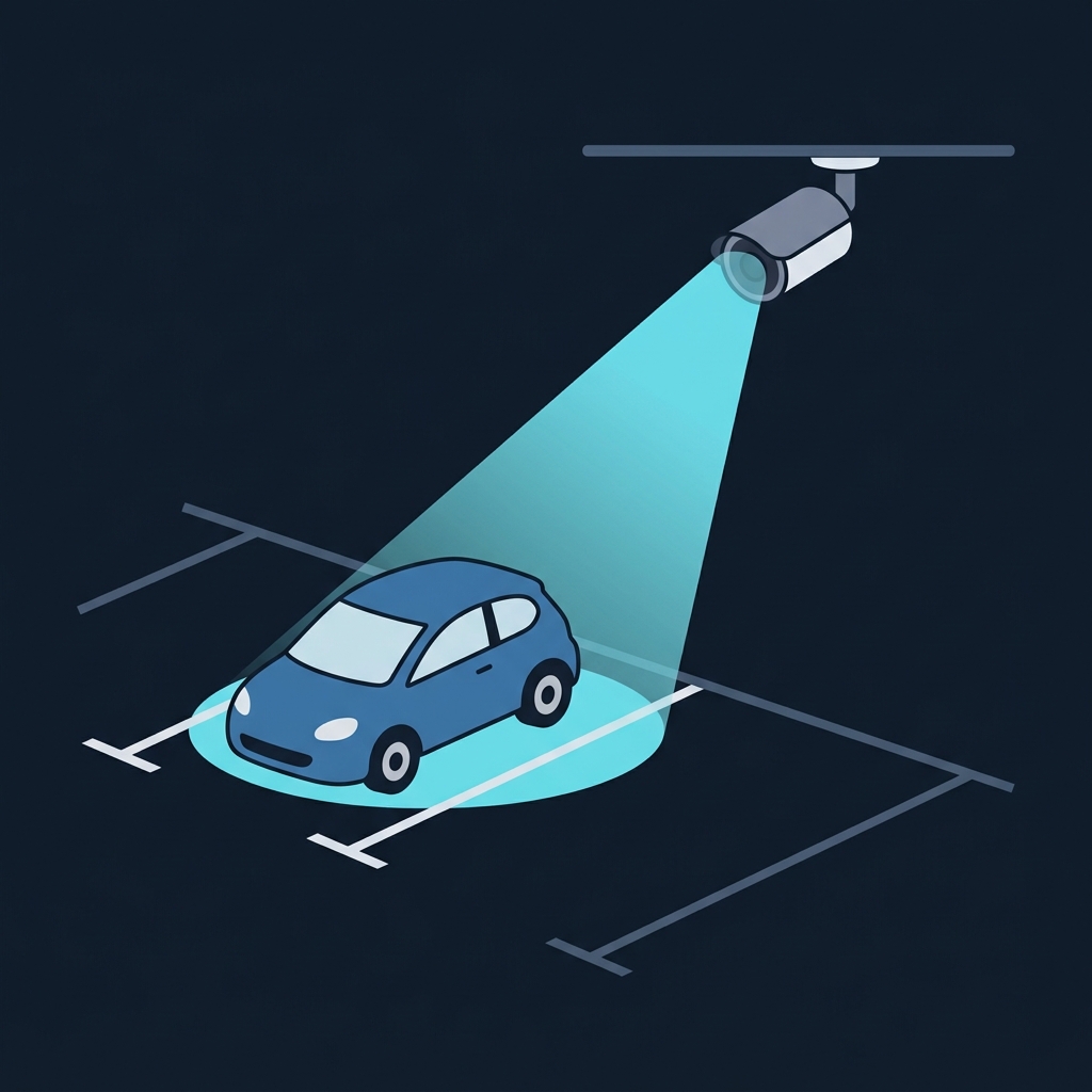 Kamera kecil melihat mobil