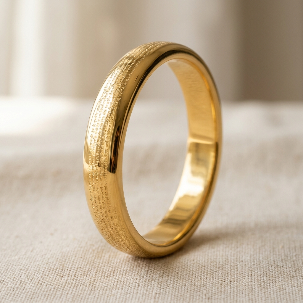 Engraved verses on the kada