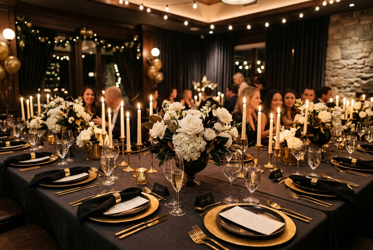Idées de décoration pour un anniversaire adulte élégant