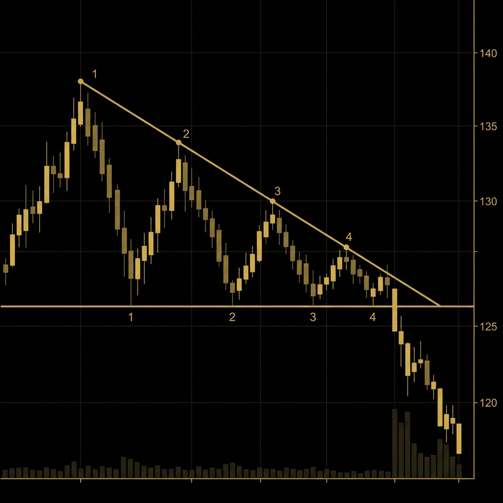 Descending Triangle