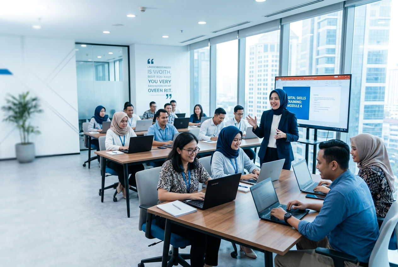 Suasana kelas LKP HReDU
