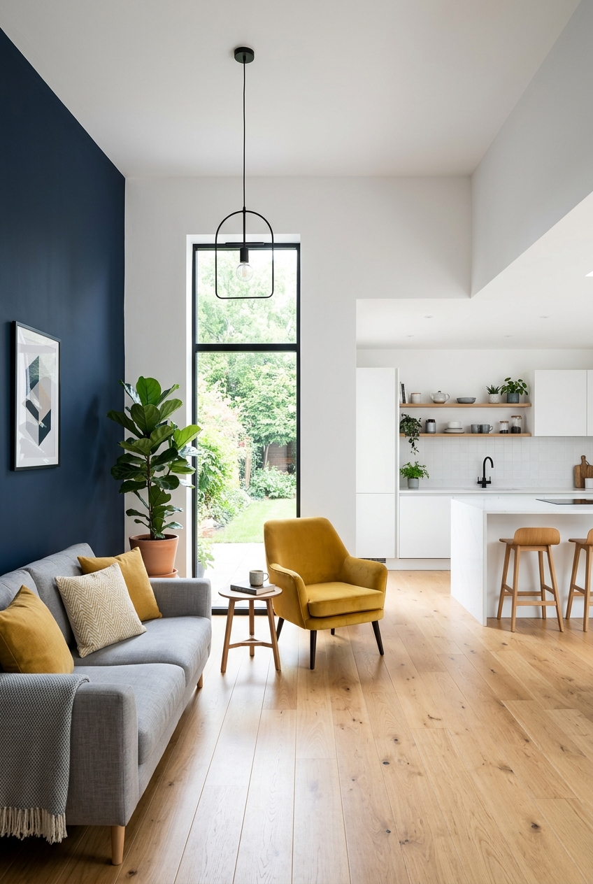 Spotless modern living room