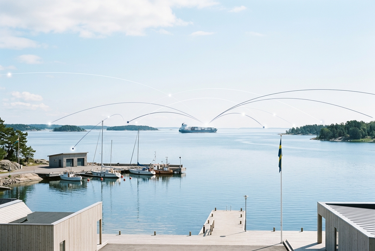 Global business connections from Sweden — a calm Nordic harbour