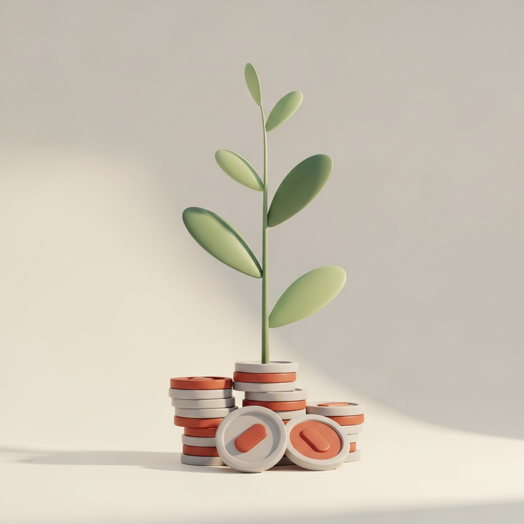 Financial growth illustration