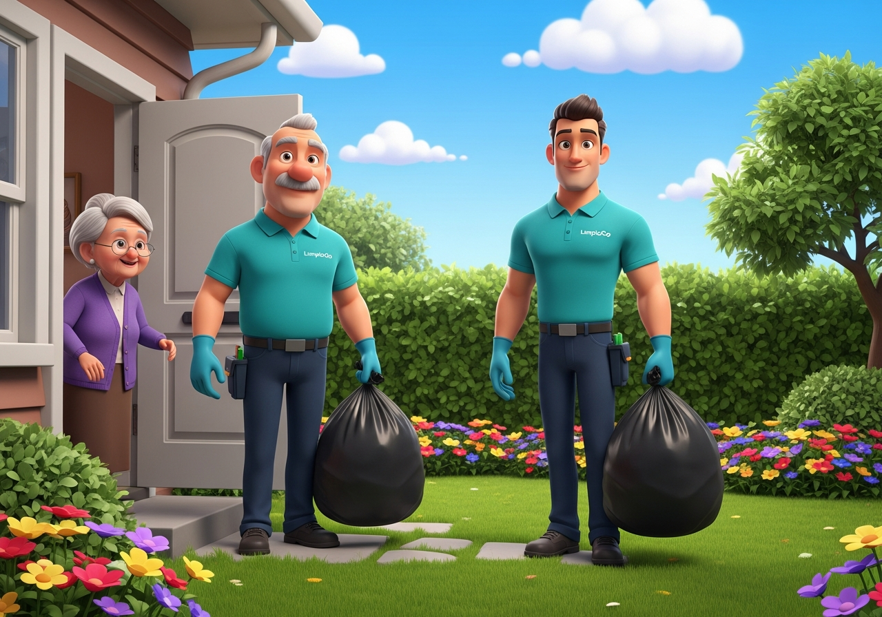 Waste bag pickup