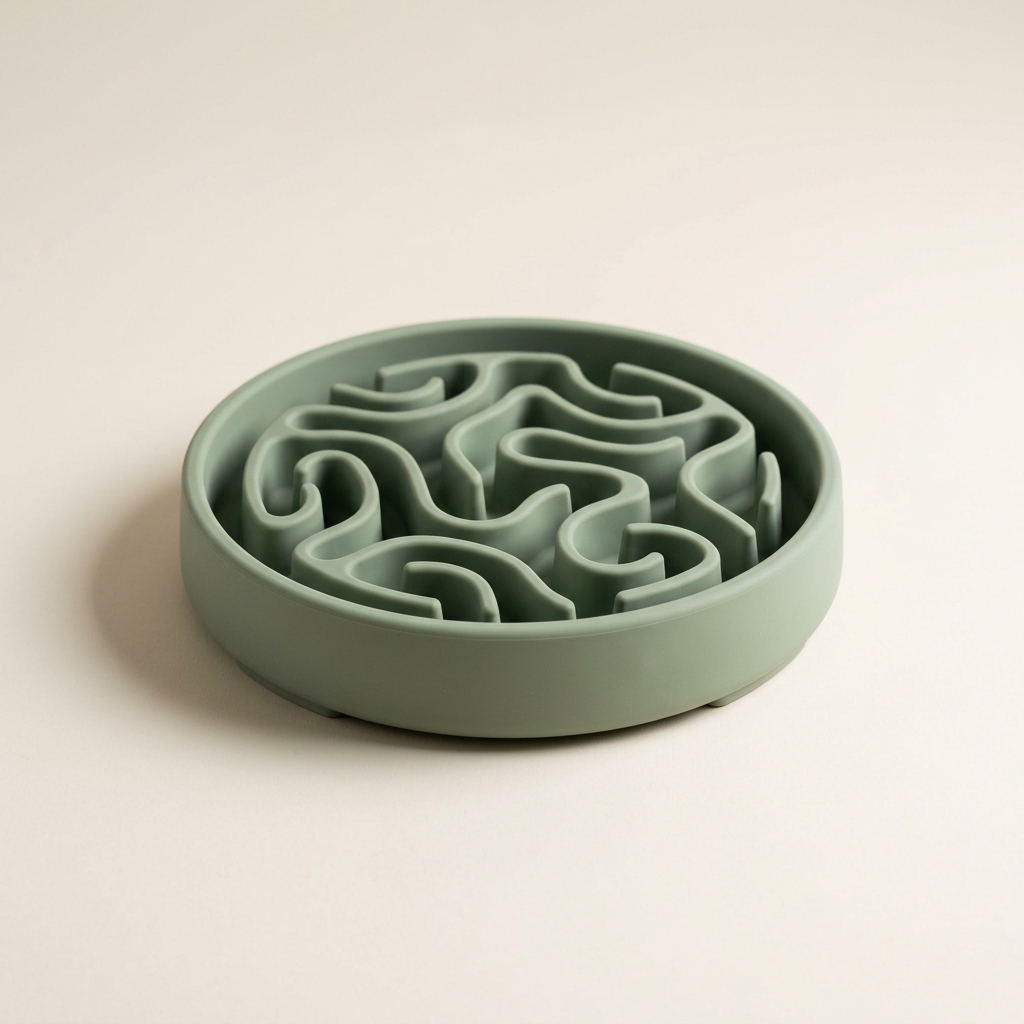 Pet Slow-Feeder Enrichment Bowl