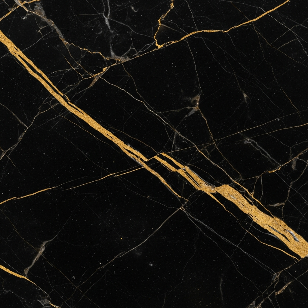 Material palette — Black & Gold